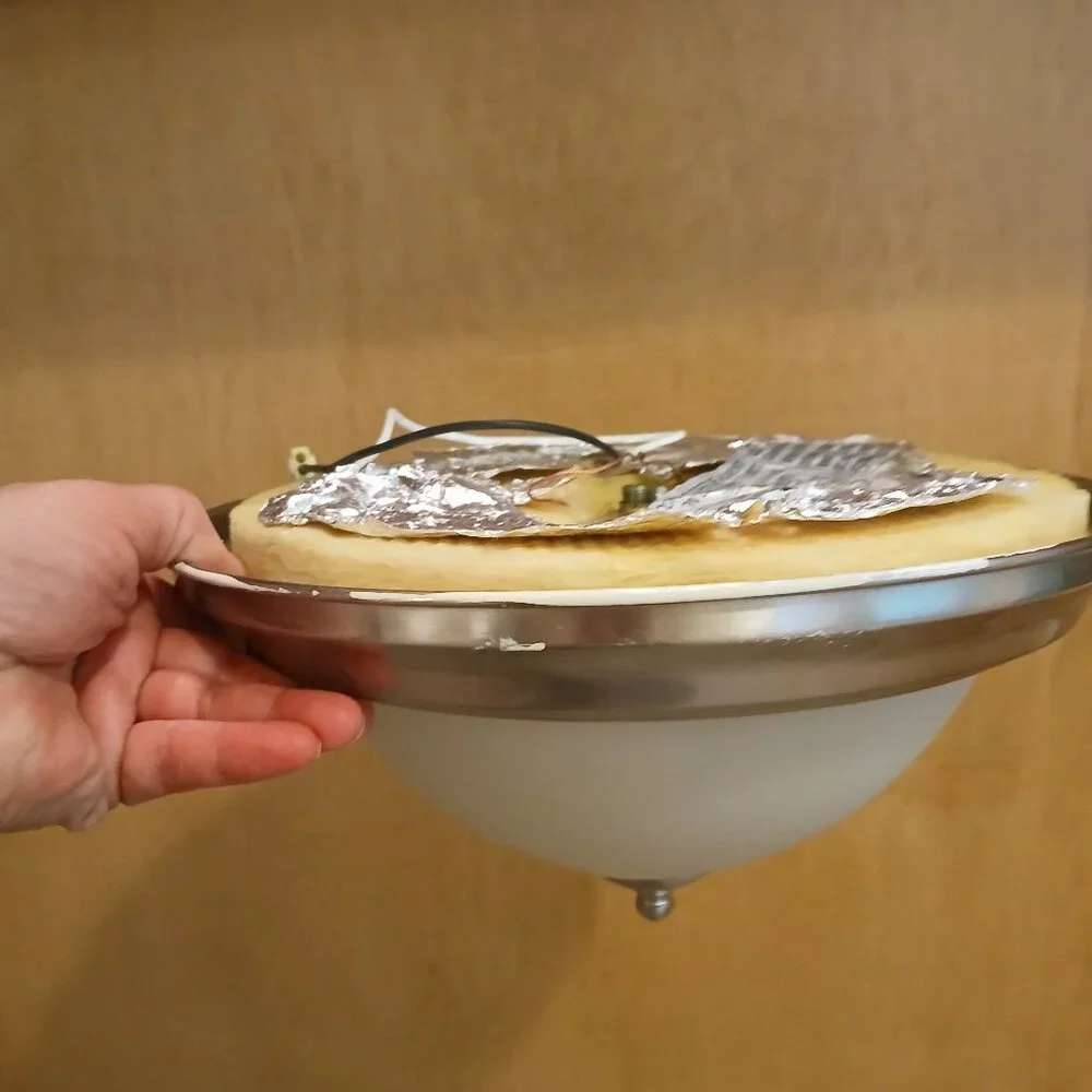 Ceiling light - brushed Nickle